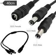 5.5-2.1 Power Cord 19V24V One Point Two One Female Two Male Connection Cable Adapter Cable