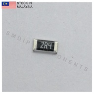 10PCS Taiwan-Grade 2.4R ±5%, 0805 SMD Resistor (2R4)