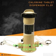 Chlorine Tablet Dispenser Chemical Feeder In-Line 2kg Emaux CL-01