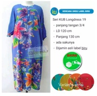 DASTER BATIK KENCANA UNGU | LONG DRESS JUMBO BUSUI LD 120 CM DASTER LENGAN PANJANG MOTIF TERBARU