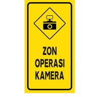Malaysia Road Signboard Fridge Magnet "ZON OPERASI KAMERA"