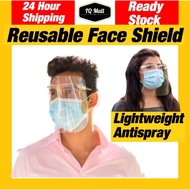 🚀24Hr Ship🚀{Reusable Face Shield} Spec type Suitable with glasses with Free Cardboard &amp; Bubble wrapping防雾面罩
