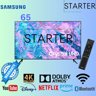 NEWBEST 2023 Samsung 65CU7000 Smart tv Crystal UHD 4K Tizen OS Youtube Netflix Disney+ VIU ประกันศูนย์ 1ปี