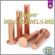 Copper countersunk head rivets GB869 percussion type flat head flat cone head solid rivets Copper d 