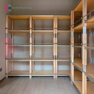 Luxury Light Multi-Layer Storage Display Rack Birch Ocean Board Optical Axis Rail Customizable For W