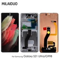 AMOLED Display For Samsung Galaxy S21 Ultra LCD Display With Frame 6.8'' S21 Ultra 5G SM-G998F/DS LC
