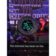 watch for men men watch Watches Trendy Men's Students Trendy Waterproof Anti-fall Youth Sports Black