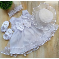 Gown for ninang wedding PangBinyag Baby Girl Set I 0-12 Months I Christening Dress I Baby Girl Dress