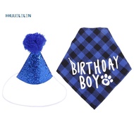 Dog Birthday Party Supplies,Pet Birthday Hat and Boy Doggy Birthday Bandana Set
