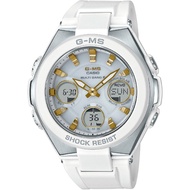 CASIO Baby-G MSG-W100-7A2JF [G-ms 2HRadio Wave Solar Watch PL Band White/ Gold] Round Watch White So