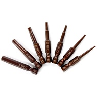 Screwdriver bits Workshop Supply 7 Pcs Parts 1.5-6mm Magnetic Dark Red Head Adapter HRC59-61 H1.5-H6