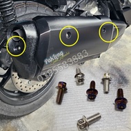XmaX V1 V2 3pcs Screw Exhaust Cover Xmax Exhaust Cover
