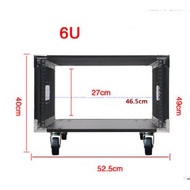 6U Flight Case Cabinet Power Amplifier Empty Chassis No door