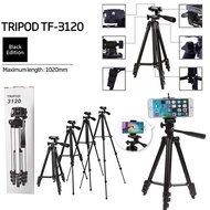 TRIPOD 3120A Portable Stand Aluminum 4 Section With Phone Holder For Camera Mobile Phone Tablet