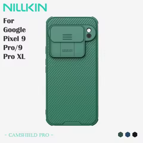Nillkin Case for Google Pixel 9 Pro/9 Pro XL, Slide Lens Camera Protection, Anti-Fingerprint Anti-fa