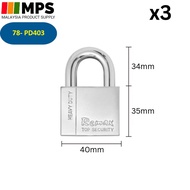 Remax PadLock Top Security Padlocks Pad Lock Key Alike 5 Key House Lock Door Lock Pintu Kunci 50mm 4