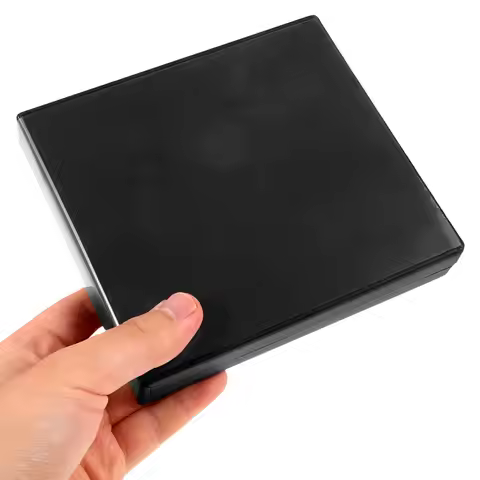 Professional Acrylic Cd Box Sturdy Disc Storage Holder for Cds Dvds Movies Music Travel Friendly Reu