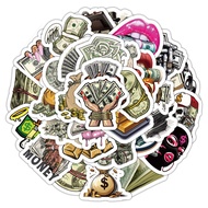 Rich Currency Pattern Sticker Pack for DIY Crafts & Diary Decor