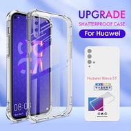 Casing For Huawei P40 P30 P20 Pro Nova 10 9 8 8i 7 7i 5T 3i Y90 Y70 Honor 50 8X Y7a Y7 Pro Y9 Prime 2019 Y6s Y9s Shockproof Soft Silicon Clear TPU Protection Cover