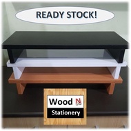 Wooden Monitor Stand Desk Shelf Entry-up Model HPL/Sheet Finish