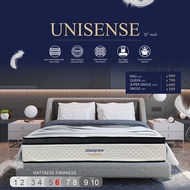Sleepee Unisense - 12"inch Arctic Cool Latex Feel with Individual Pocketed Spring Mattress | FREE Delivery