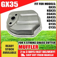 Muffler GX35 for GX35 KGX35 Honda 4 stroke Grass Cutter Brush Cutter Spare Parts