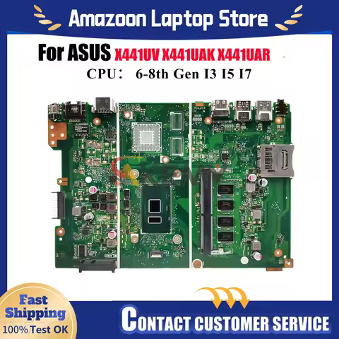 X441UA Laptop Motherboard For ASUS X441U X441UAR A441U X441UAK X441URK X441UB X441UVK X441UV F441U X