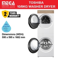 TOSHIBA TWD-T40BZU110MWS(WT) 10/8KG WASHER DRYER STATION | 4 Ticks