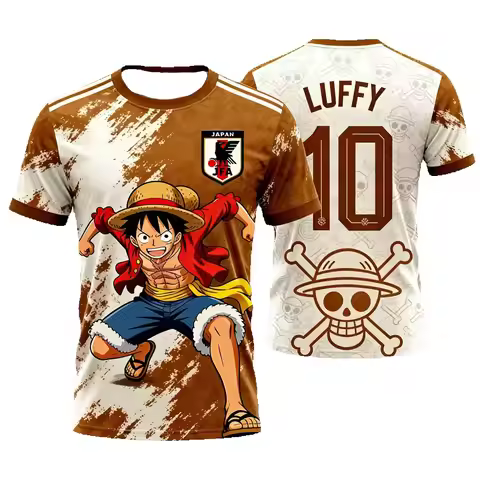 2026 Japan One Piece Luffy Football Jersey T-shirt Football Special Jersey Kit Adult Men's Quick-Dry