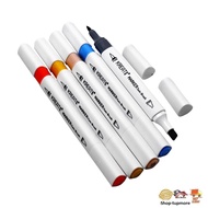 Kreati Colourful Twin Brush/Twin Tip/Dual Head Marker Pen (Pack)