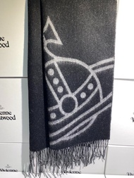 Vivienne Westwood 西太后 黑灰雙面大土星 圍巾披肩 女款scarf shawl for women