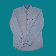 Nudie Jeans Chambray Workshirt Original Authentic / Kemeja pria
