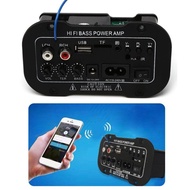 25W Car Bluetooth-compatible Subwoofer Hi-Fi Bass Amplifier Board Audio TF USB 220V/12V/24V