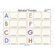 ABC LAMINATED BUSY BOOK / QUIET BOOK / ACTIVITY BOOK / MATCHING PUZZLES / ALPHABET
