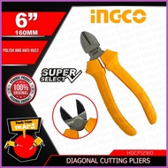 ◓ ☑ ◧ INGCO Diagonal Cutting Cutter Plier Pliers 6" SUPER SELECT Hand Tools HDCP12160 TFM IHT