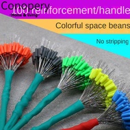 Conopery 200pcs Rubber Bean, transparent Fishing Supply Fishing Bobber Stopper,  Float 6size Soft Sp