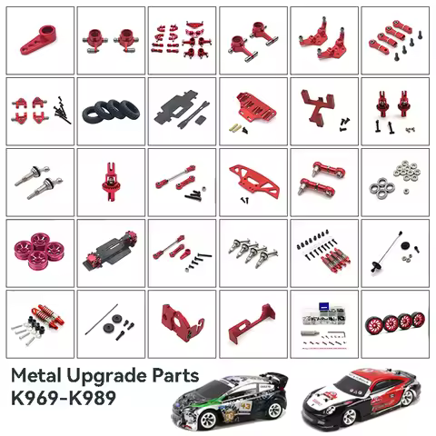 Metal Modified Gearbox Chassis Wheelbase 98mm/102mm Upgrade Parts for WLtoys 1/28 284131 K989 K969 R