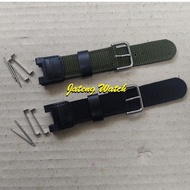 Strap CanvasNilon for Casio SGW-100 SGW-200 PAS-400B GW-3000B GW-3500 PAW-1300 Twin Sensor 24mm