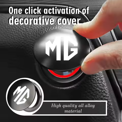 For MG Car Push To Start Button Cover Engine Start Stop Button Cover HS ZS GS 3 5 6 7 Hector TF GT Z