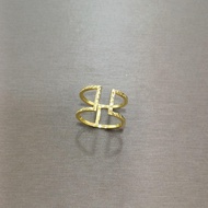22k / 916 Gold H Ring