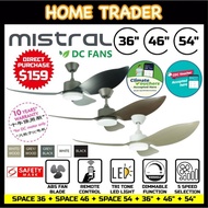 MISTRAL ✦ 36" ✦ 46" ✦ 54" ✦ DC CEILING FAN ✦ 24W TRI-TONE LED LIGHT ✦ SPACE 36 ✦ SPACE 46 ✦ SPACE 54