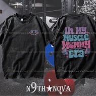 24h Shipping N9THNOVA 2026 Inspirational Dumbbell Smiley Pattern GYM Pure Cotton washed T-shirt 3