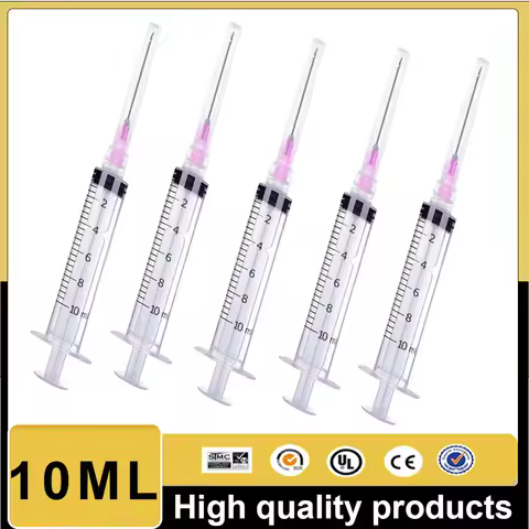 4-5pcs 10ML Refill Tool Syringe with Needle for Epson HP Canon Brother Ricoh FuJi Printer Ink Cartri