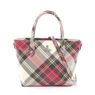 【二手】Vivienne Westwood迷你托特包，SAFFIANO BIOGREEN，4204007TUS0012O101 ，RED/白/其他色，兩用單肩包