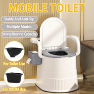 Portable Toilet Bowl Elderly Pregnant Women Adult Indoor Room Commode Seat Mangkuk Tandas Duduk Jamb