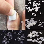 Jualan 100Pcs Petua Kuku Palsu Kaki Akrilik Tiruan Asli/