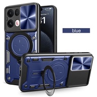 Armor funda cho Oppo RENO 13 Pro 5g trường hợp trượt camera đế dạng nhẫn bảo vệ bìa cho Oppo RENO 13