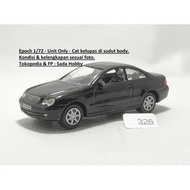 DIECAST YUJIN EPOCH 1/72 MERCEDES CLK COUPE BLACK UNIT ONLY CADATOYS