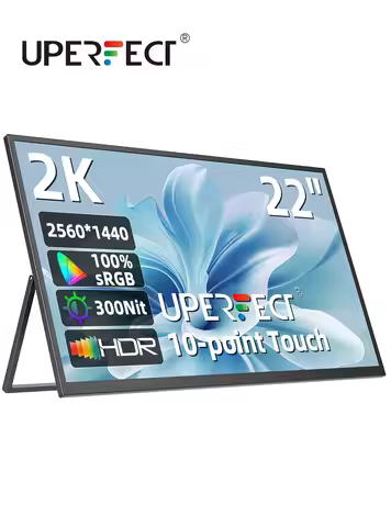UPERFECT UMax 22 Computer Display 22 inch 2K 1440P Gaming Monitor with Freesync HDMI Type C Ports PC