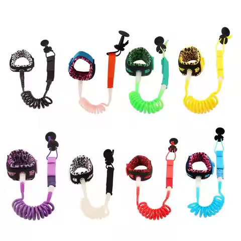 5/7mm Surfboard Foot Rope Surfing Surf Sup Stand Up Feet Coiled Leash Paddle Board Surf Leg Rope Adj